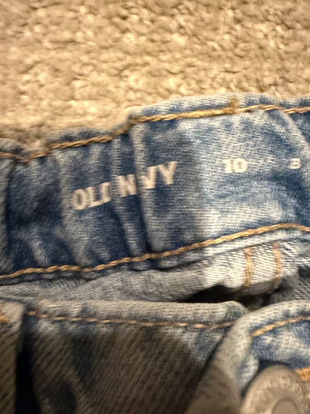 Old Navy Light Blue Distressed Wide-Leg Jeans - Picture 6 of 7